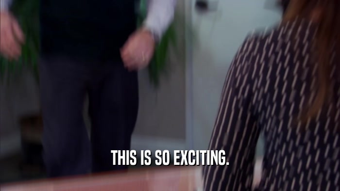 THIS IS SO EXCITING.  