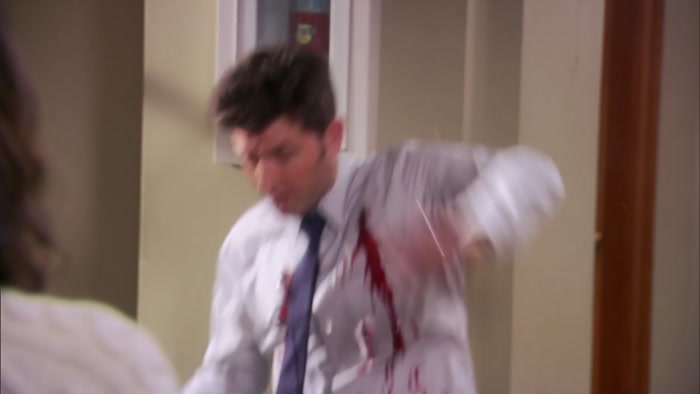 OH, MY GOD. YOU GOT BLOOD ALL OVER ME. 