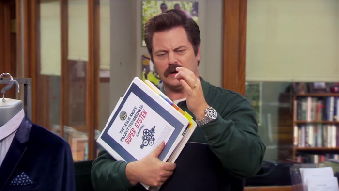 IT'S THE MOST EFFECTIVE HAIR FOR BINDER SECURITY. YOU KNOW THAT, RON. 