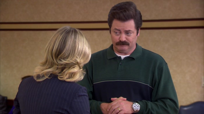 YOU'VE BEEN GONE FOR A WHILE, LESLIE. TOM HAS CHANGED. 