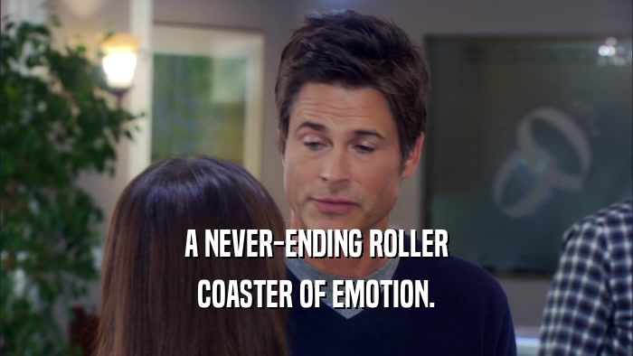 A NEVER-ENDING ROLLER COASTER OF EMOTION. 
