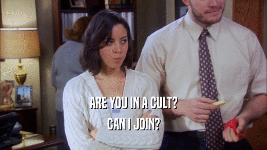 ARE YOU IN A CULT? CAN I JOIN? 
