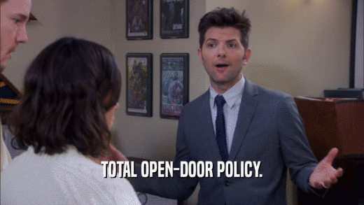 TOTAL OPEN-DOOR POLICY.  