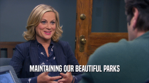 MAINTAINING OUR BEAUTIFUL PARKS  