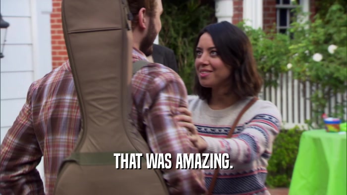 THAT WAS AMAZING.  