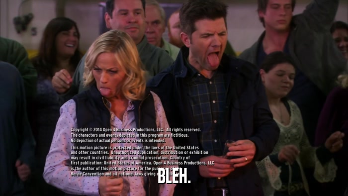 BLEH.  