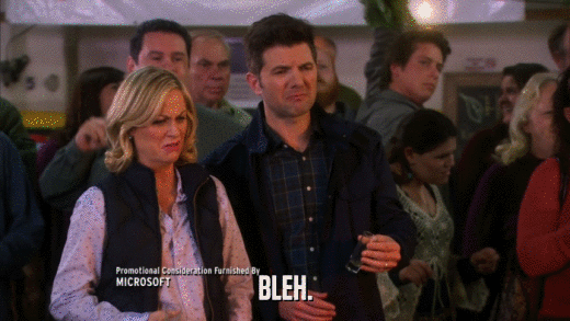 BLEH.  