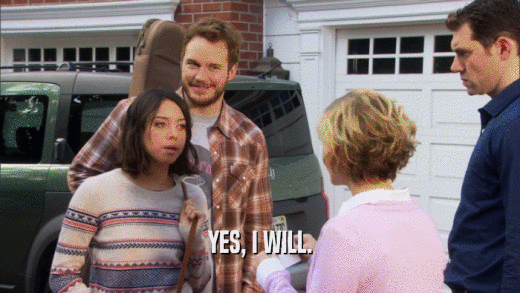 YES, I WILL.  