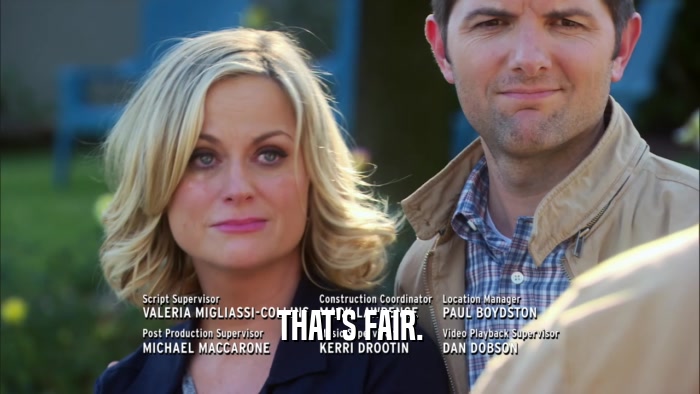 THAT'S FAIR.  