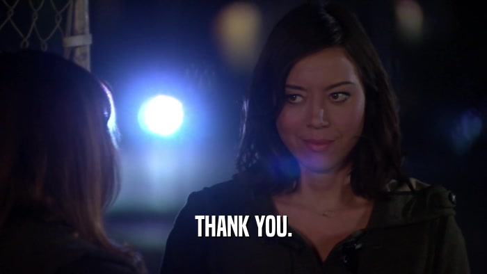 THANK YOU.  