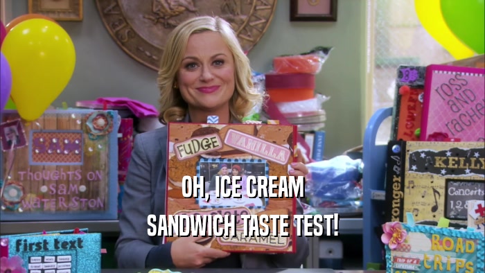 OH, ICE CREAM SANDWICH TASTE TEST! 