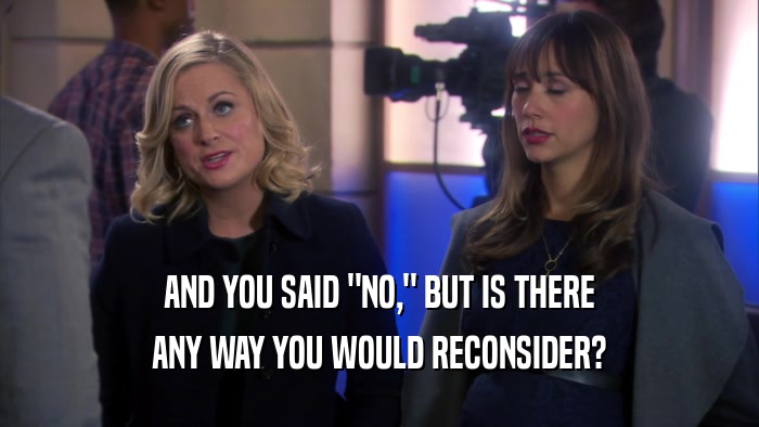AND YOU SAID 