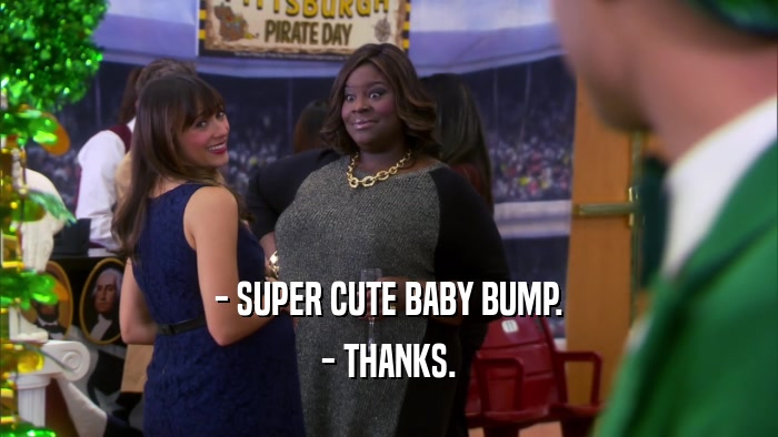 - SUPER CUTE BABY BUMP. - THANKS. 