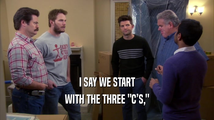 I SAY WE START WITH THE THREE 