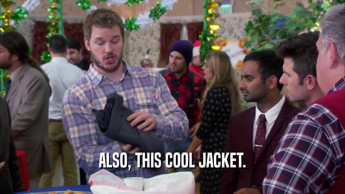 ALSO, THIS COOL JACKET.  