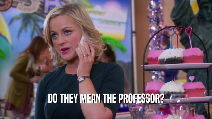 DO THEY MEAN THE PROFESSOR?  