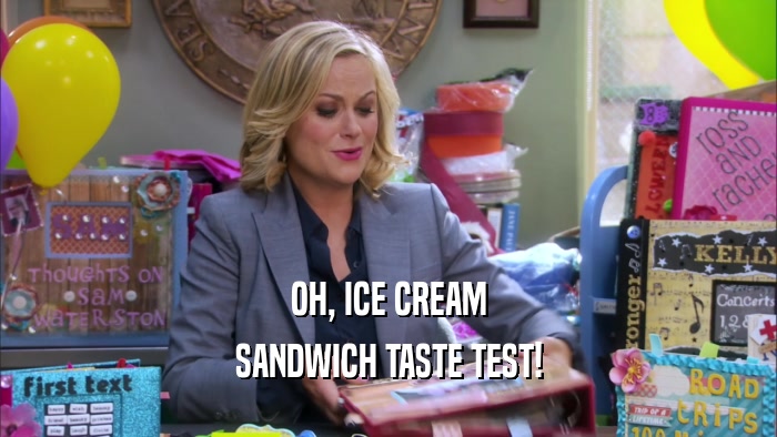 OH, ICE CREAM SANDWICH TASTE TEST! 