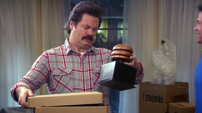 A BRONZED HAMBURGER.  