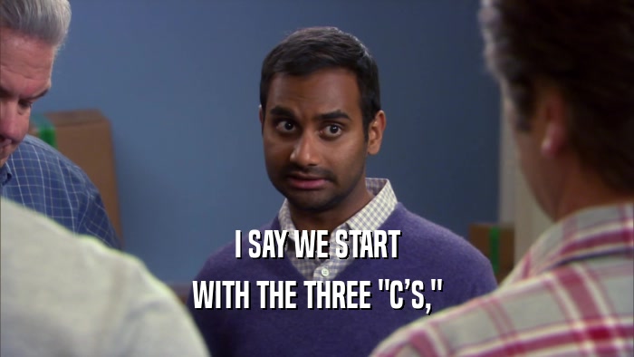 I SAY WE START WITH THE THREE 