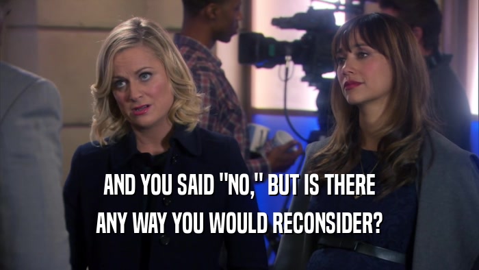 AND YOU SAID 