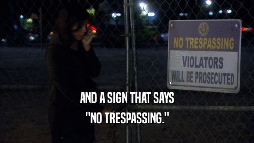 AND A SIGN THAT SAYS 