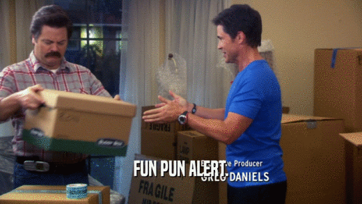 FUN PUN ALERT.  