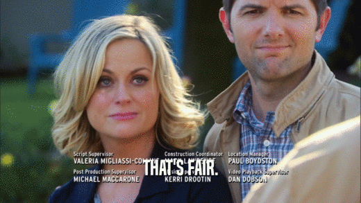 THAT'S FAIR.  