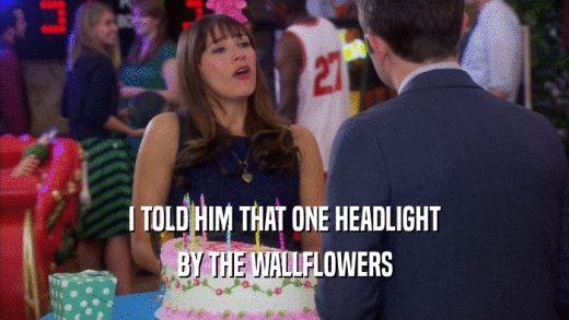 I TOLD HIM THAT ONE HEADLIGHT BY THE WALLFLOWERS 