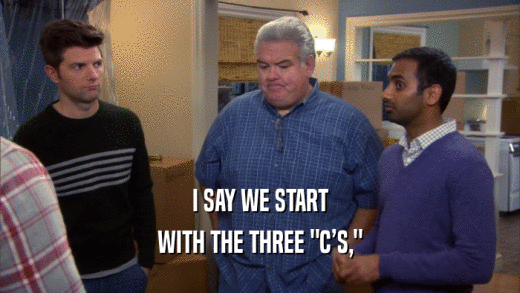I SAY WE START WITH THE THREE 