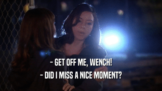 - GET OFF ME, WENCH! - DID I MISS A NICE MOMENT? 