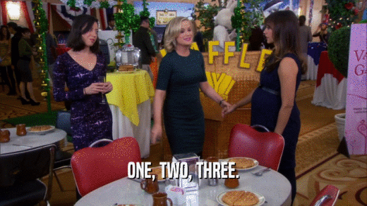 ONE, TWO, THREE.  
