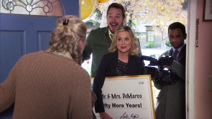 HELLO, MRS. DEMARCO, I AM LESLIE KNOPE, 