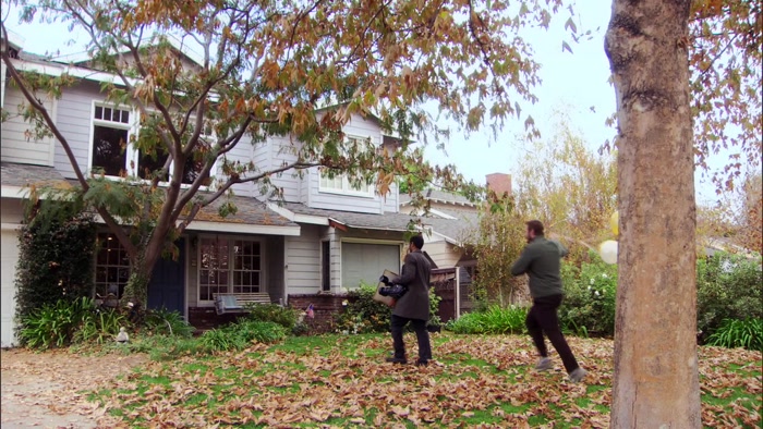 LAST TIME WE SCARED AN OLD PERSON, LARRY HAD A HEART ATTACK. 