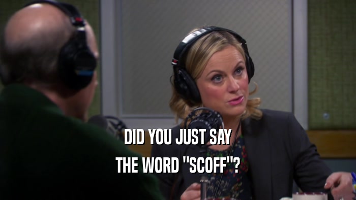 DID YOU JUST SAY THE WORD 