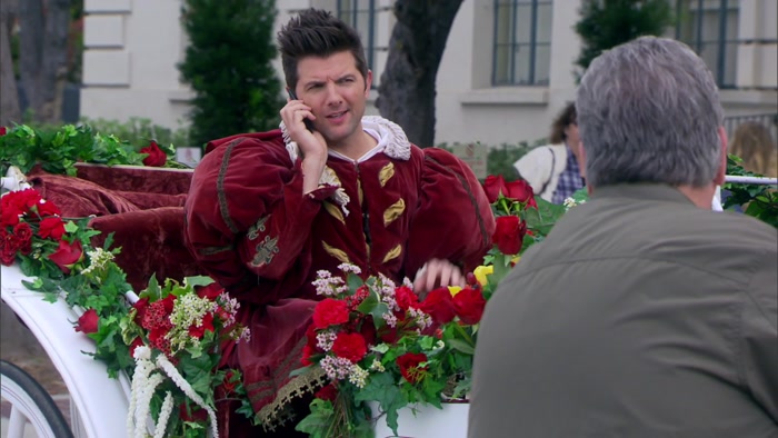 - HELLO? - OH, HEY, LESLIE. 