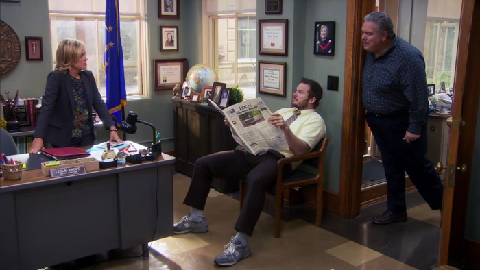 UH, LESLIE, MAY I BORROW YOU FOR A SECOND? 