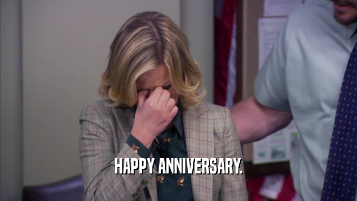 HAPPY ANNIVERSARY.  