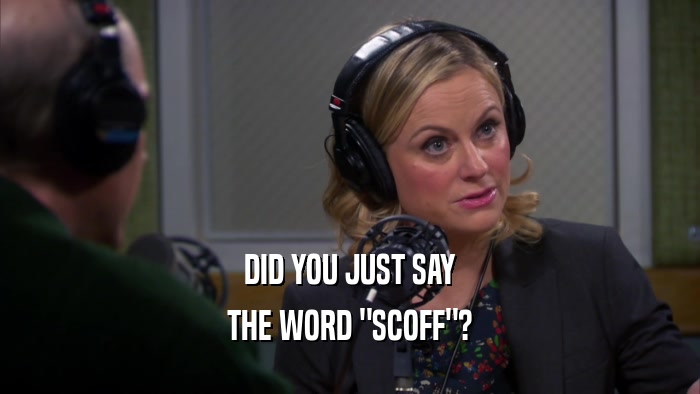 DID YOU JUST SAY THE WORD 