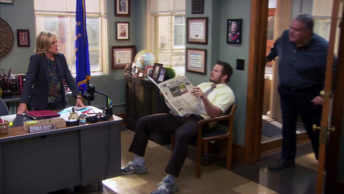 UH, LESLIE, MAY I BORROW YOU FOR A SECOND? 