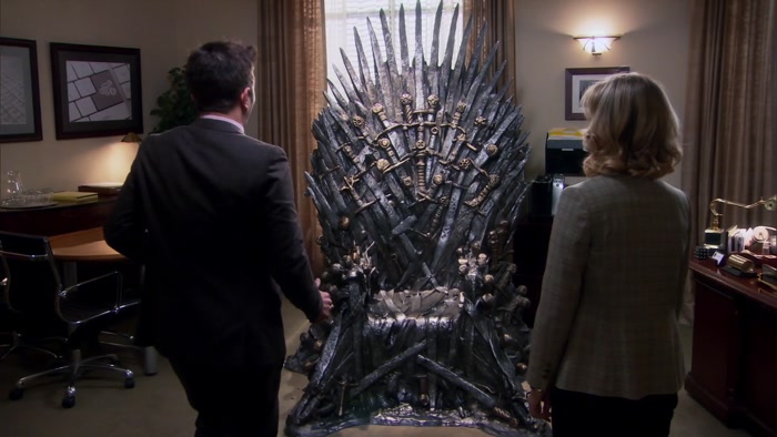 IT'S THE IRON THRONE.  