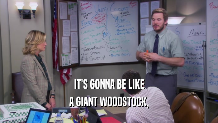IT'S GONNA BE LIKE A GIANT WOODSTOCK, 