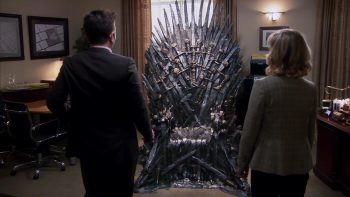IT'S THE IRON THRONE.  