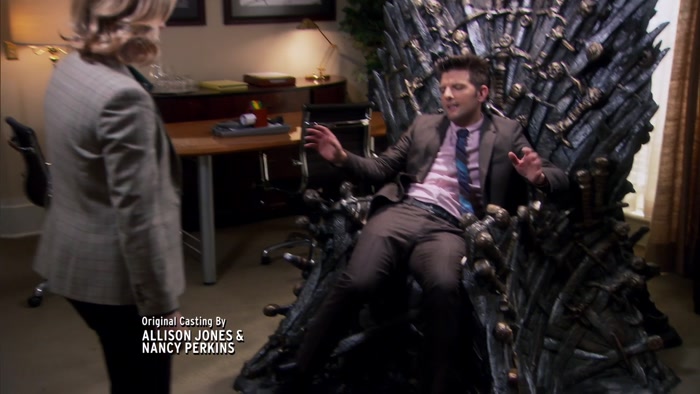 - OUR STARSHIP IS IN TROUBLE. - OKAY, LESLIE, LISTEN. 