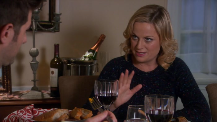 BUT NOT NOW. WE'RE HAVING DINNER. 