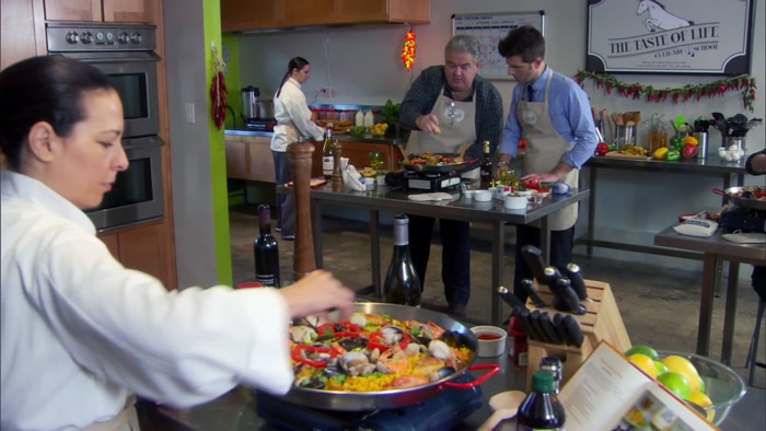 NOW, YOU SEE, THE TRICK WITH PAELLA IS TO USE JUST ENOUGH SAFFRON 