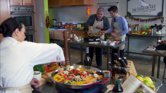 - TO COMPLEMENT THE SHELLFISH. - OKAY. 