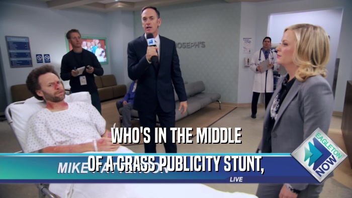 WHO'S IN THE MIDDLE OF A CRASS PUBLICITY STUNT, 