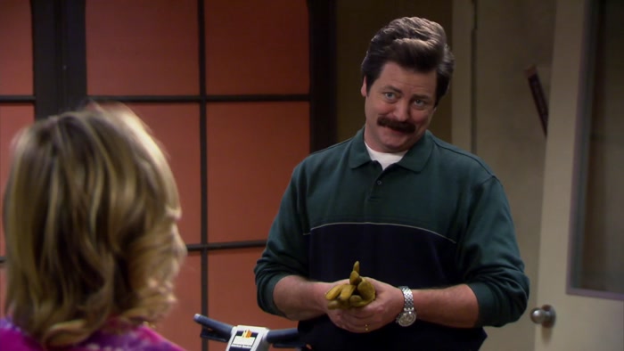 YEAH, MAN, YOU ARE LUCKY. COME ON, RON. 