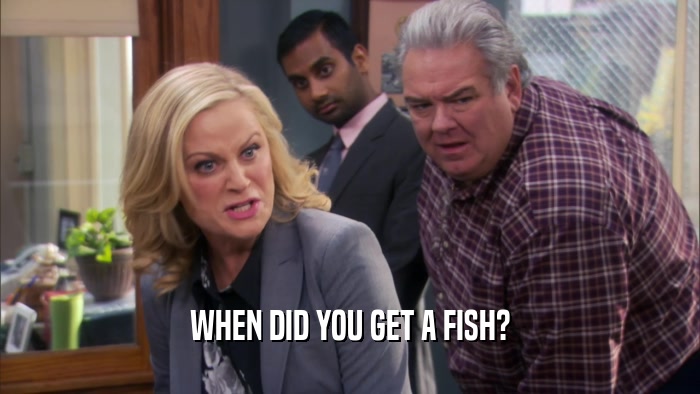 WHEN DID YOU GET A FISH?  
