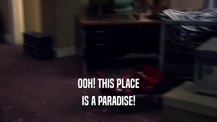 OOH! THIS PLACE IS A PARADISE! 